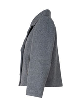 TWIN-SET - Cappotto Doppiopetto con Rever - Grigio - LIDIASHOPPING® - Official Website
