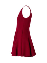 TWIN-SET - Sleeveless Short Dress with Flared Skirt - Red - LIDIASHOPPING® - Official Website