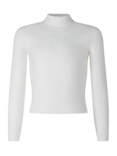 TWIN-SET - Maglia Dolcevita a Coste - Bianco - LIDIASHOPPING® - Official Website