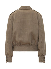 THE SEAFARER - Cris Jacket with Microcheck Pattern - Brown - LIDIASHOPPING® - Official Website