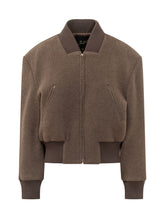 THE SEAFARER - Bomber Clara con Collo a Coste - Marrone - LIDIASHOPPING® - Official Website
