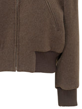 THE SEAFARER - Bomber Clara con Collo a Coste - Marrone - LIDIASHOPPING® - Official Website