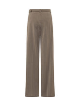 THE SEAFARER - Trieste Wide Leg Trousers with Belt - Brown - LIDIASHOPPING® - Official Website
