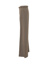 THE SEAFARER - Trieste Wide Leg Trousers with Belt - Brown - LIDIASHOPPING® - Official Website