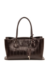 OSOI - Borsa Shell Brot con Texture Verticale - Marrone - LIDIASHOPPING® - Official Website