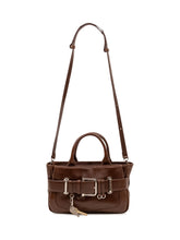 OSOI - Borsa Tote Brocle Mini con Fibbia Frontale - Marrone - LIDIASHOPPING® - Official Website