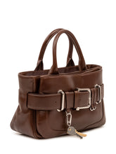 OSOI - Borsa Tote Brocle Mini con Fibbia Frontale - Marrone - LIDIASHOPPING® - Official Website