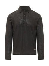 PREMIATA - Polo a Maniche Lunghe con Bottoni - Nero - LIDIASHOPPING® - Official Website