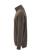 PREMIATA - Maglia a Collo Alto con Chiusura Zip - Marrone - LIDIASHOPPING® - Official Website