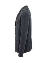 ALTEA - Giacca in Maglia con Collo a Revers - Blu - LIDIASHOPPING® - Official Website
