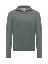 ALTEA - Polo in Maglia con Colletto Aperto - Verde - LIDIASHOPPING® - Official Website