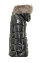 MONCLER KIDS - Parka Lungo Emma con Cappuccio Bordato - Blu - LIDIASHOPPING® - Official Website