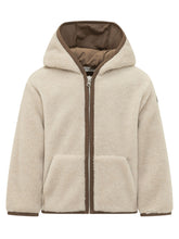 MONCLER KIDS - Cardigan con Cappuccio e Zip - Beige - LIDIASHOPPING® - Official Website