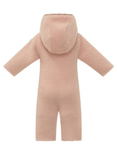 MONCLER KIDS - Tutina con Cappuccio e Profili Decorativi - Rosa - LIDIASHOPPING® - Official Website