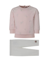 MONCLER KIDS - Set con Felpa Ricamata e Leggings - Rosa - LIDIASHOPPING® - Official Website