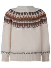 MONCLER KIDS - Crew Neck Sweater with Jacquard Pattern - White - LIDIASHOPPING® - Official Website