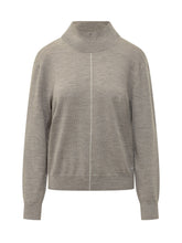 CALVIN KLEIN - Merino Blend Zip Neck Sweater - Grey - LIDIASHOPPING® - Official Website