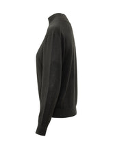 CALVIN KLEIN - Merino Blend Zip Neck Sweater - Black - LIDIASHOPPING® - Official Website
