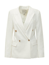 CALVIN KLEIN - Blazer Doppiopetto con Bottoni Dorati - Bianco - LIDIASHOPPING® - Official Website