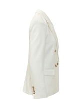 CALVIN KLEIN - Blazer Doppiopetto con Bottoni Dorati - Bianco - LIDIASHOPPING® - Official Website