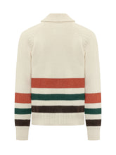 SEBAGO - Cardigan Dyer Bay a Righe - Bianco - LIDIASHOPPING® - Official Website