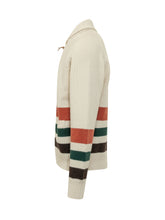 SEBAGO - Cardigan Dyer Bay a Righe - Bianco - LIDIASHOPPING® - Official Website