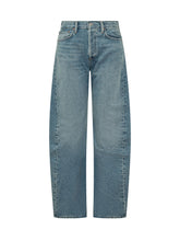 AGOLDE - Jeans Spiral con Cuciture Curve - Blu - LIDIASHOPPING® - Official Website