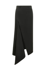 GIVENCHY - Gonna Lunga Asimmetrica con Spacco - Nero - LIDIASHOPPING® - Official Website