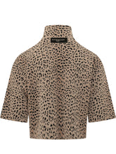 GIVENCHY - Top a Collo Alto con Motivo Animalier - Beige - LIDIASHOPPING® - Official Website