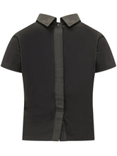 GIVENCHY - High Collar T-shirt with Logo - Black - LIDIASHOPPING® - Official Website