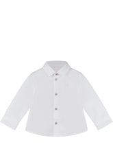 EMPORIO ARMANI BOY - Camicia con Ricamo sul Petto - Bianco - LIDIASHOPPING® - Official Website