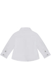 EMPORIO ARMANI BOY - Camicia con Ricamo sul Petto - Bianco - LIDIASHOPPING® - Official Website
