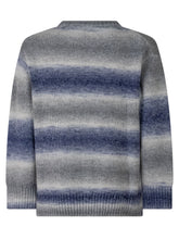 EMPORIO ARMANI BOY - Pullover Girocollo a Righe Sfumate - Blu - LIDIASHOPPING® - Official Website