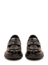 EMPORIO ARMANI BOY - Loafer with Strap and Thick Sole - Black - LIDIASHOPPING® - Official Website
