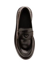EMPORIO ARMANI BOY - Loafer with Strap and Thick Sole - Black - LIDIASHOPPING® - Official Website