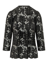 LE SULLY STUDIO - Lace Shirt with Flared Hem - Black - LIDIASHOPPING® - Official Website