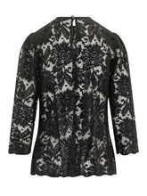 LE SULLY STUDIO - Lace Shirt with Flared Hem - Black - LIDIASHOPPING® - Official Website