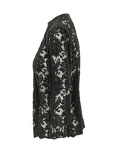 LE SULLY STUDIO - Lace Shirt with Flared Hem - Black - LIDIASHOPPING® - Official Website
