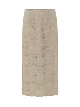 LE SULLY STUDIO - Gonna Lunga in Pizzo Floreale - Bianco - LIDIASHOPPING® - Official Website