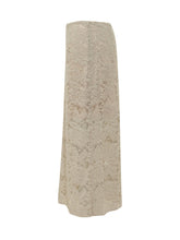 LE SULLY STUDIO - Gonna Lunga in Pizzo Floreale - Bianco - LIDIASHOPPING® - Official Website