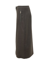 LE SULLY STUDIO - Gonna a Tubino con Zip Centrale - Marrone - LIDIASHOPPING® - Official Website