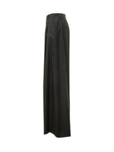 LE SULLY STUDIO - Pantaloni a Gamba Ampia con Pieghe - Nero - LIDIASHOPPING® - Official Website