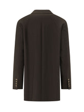 LE SULLY STUDIO - Blazer Doppiopetto con Revers Ampi - Marrone - LIDIASHOPPING® - Official Website