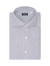 FINAMORE 1925 - Camicia Milano Eduardo a Righe Verticali - Blu - LIDIASHOPPING® - Official Website