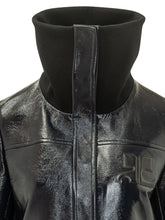 COURREGES - Giacca con Collo Alto e Logo - Nero - LIDIASHOPPING® - Official Website