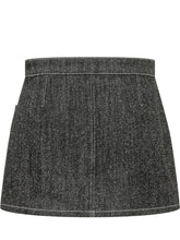 COURREGES - Minigonna con Tasche Applicate - Nero - LIDIASHOPPING® - Official Website