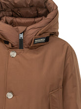 WOOLRICH - Artic Parka with Hood and Applied Pockets - Brown - LIDIASHOPPING® - Official Website