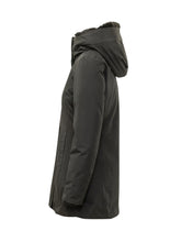 WOOLRICH - Parka Boulder con Cappuccio Effetto Pelliccia - Nero - LIDIASHOPPING® - Official Website