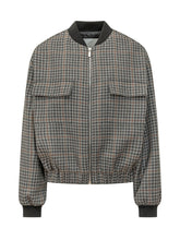 NINE:INTHE:MORNING - Koral bomber featuring a ribbed collar, front zip fastening and long sleeves. Detailed with two chest patch pockets with flaps, ribbed cuffs and an elasticated hem. - Grey - LIDIASHOPPING® - Official Website