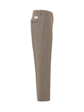 NINE:INTHE:MORNING - Seraphine Slim Trousers with Micro Check Pattern - Brown - LIDIASHOPPING® - Official Website